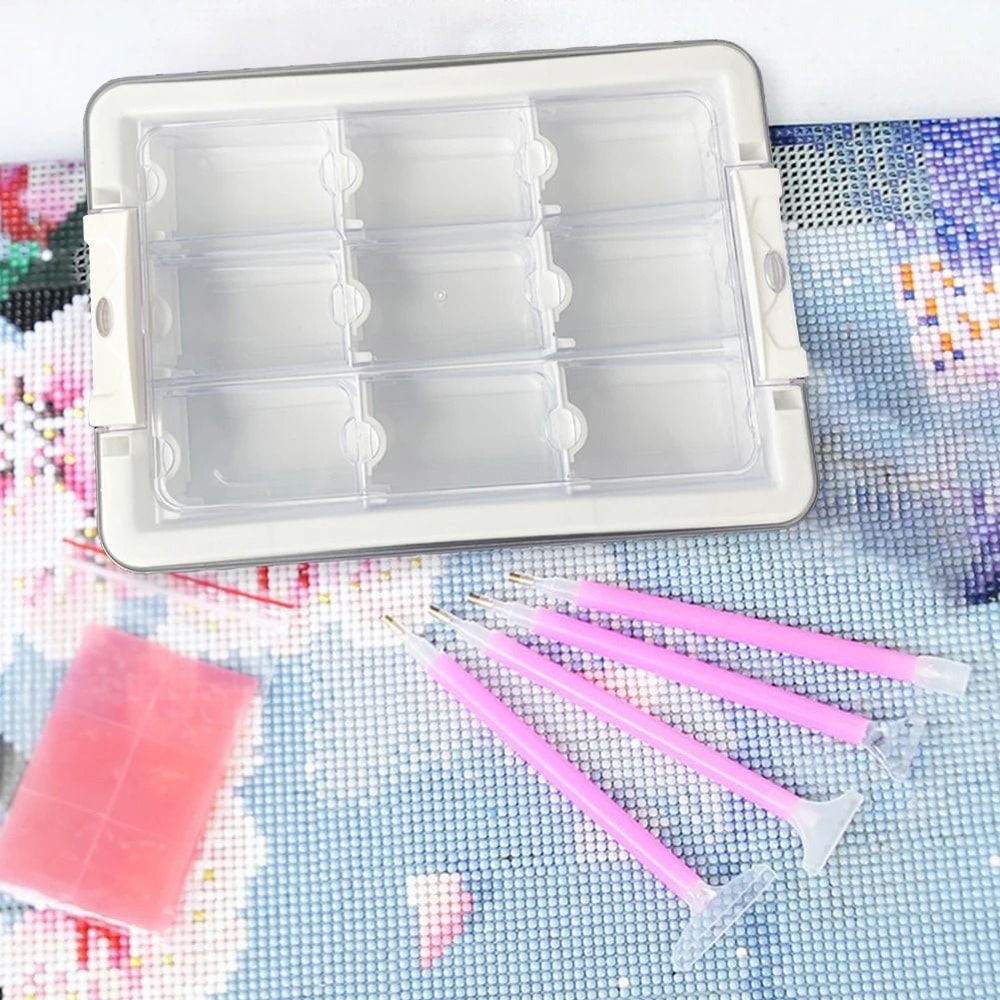 Clear Storage Box Set For Diamond Painting Beads And Craft Accessories 1