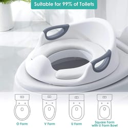 toddler toilet seat adapter with handles for comfortable potty training