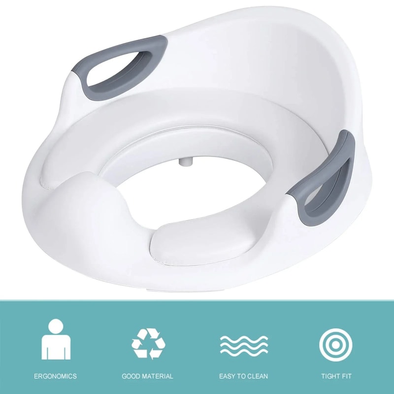 Toddler Toilet Seat Adapter With Handles For Comfortable Potty Training 3