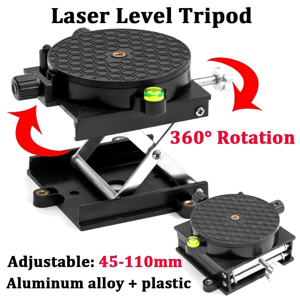 Aluminum Alloy Rotating Laser Level Tripod Stand For Accurate Positioning 0