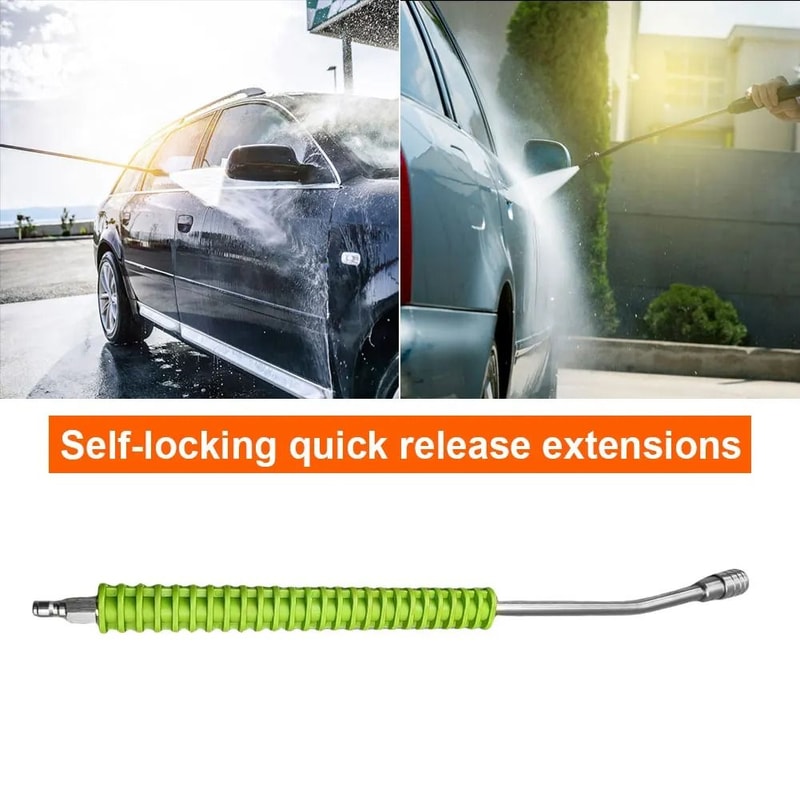 High Pressure Washer Lance Extension Rod With Quick Connect Nozzle 5