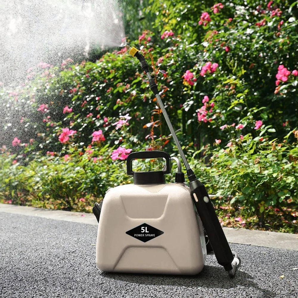 Rechargeable 5L Electric Garden Sprayer With 360 Degree Rotating Nozzle And Shoulder Strap 1