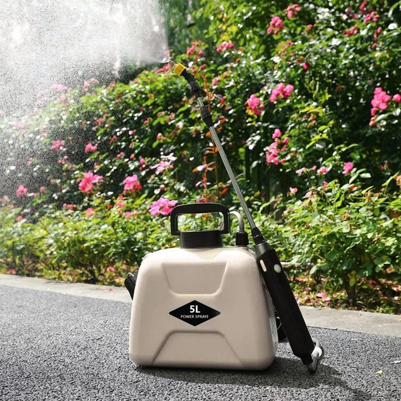 Rechargeable 5L Electric Garden Sprayer With 360 Degree Rotating Nozzle And Shoulder Strap 1