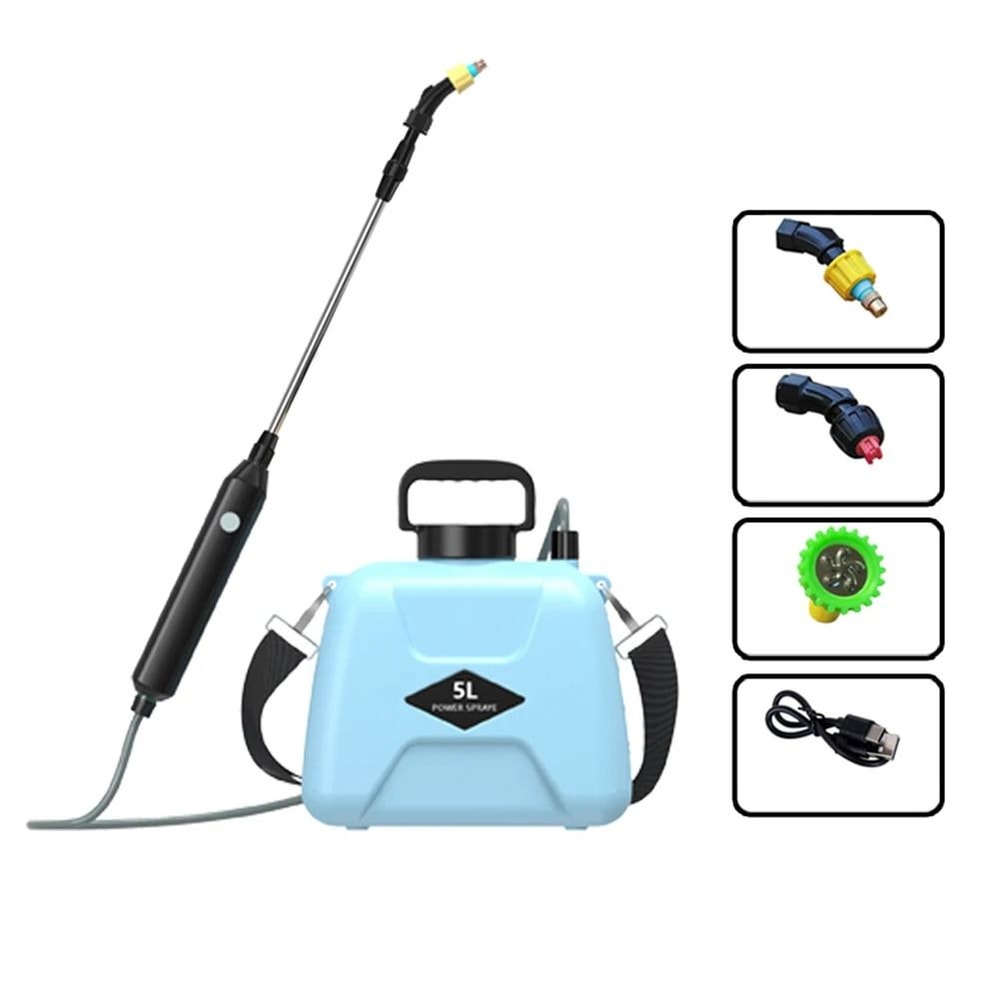 Rechargeable 5L Electric Garden Sprayer With 360 Degree Rotating Nozzle And Shoulder Strap 6