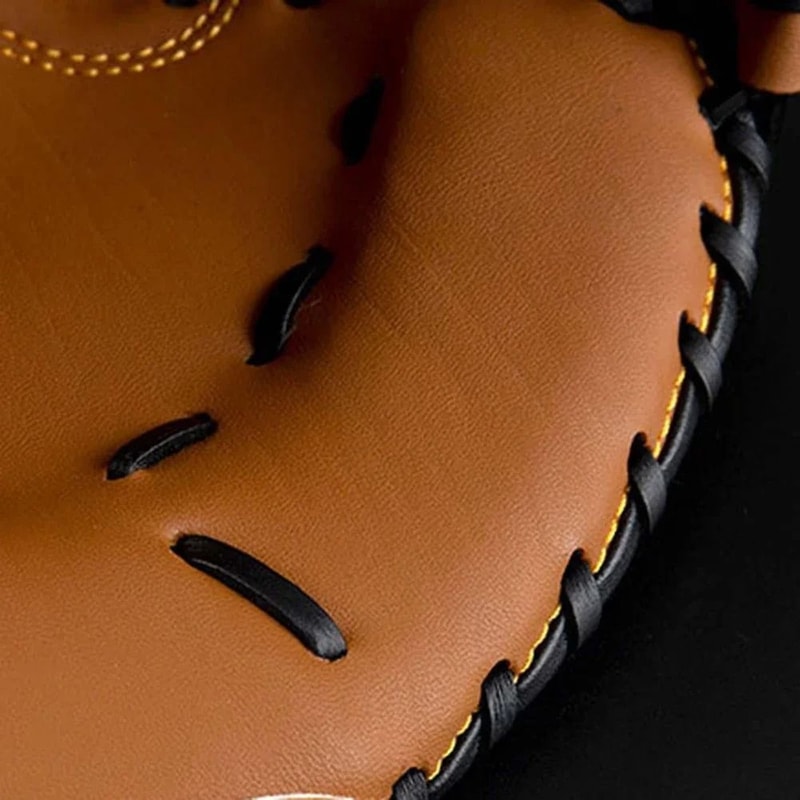 Premium PU Leather Baseball And Softball Catcher Mitt For Youth And Adults 5