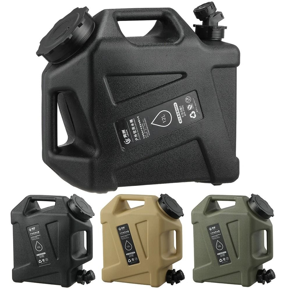 12 Liter Portable Camping Water Container With Faucet For Outdoor Use 0
