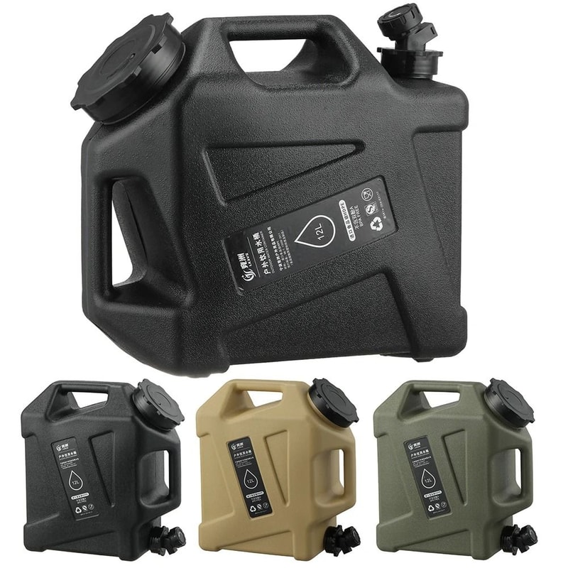 12 Liter Portable Camping Water Container With Faucet For Outdoor Use 0