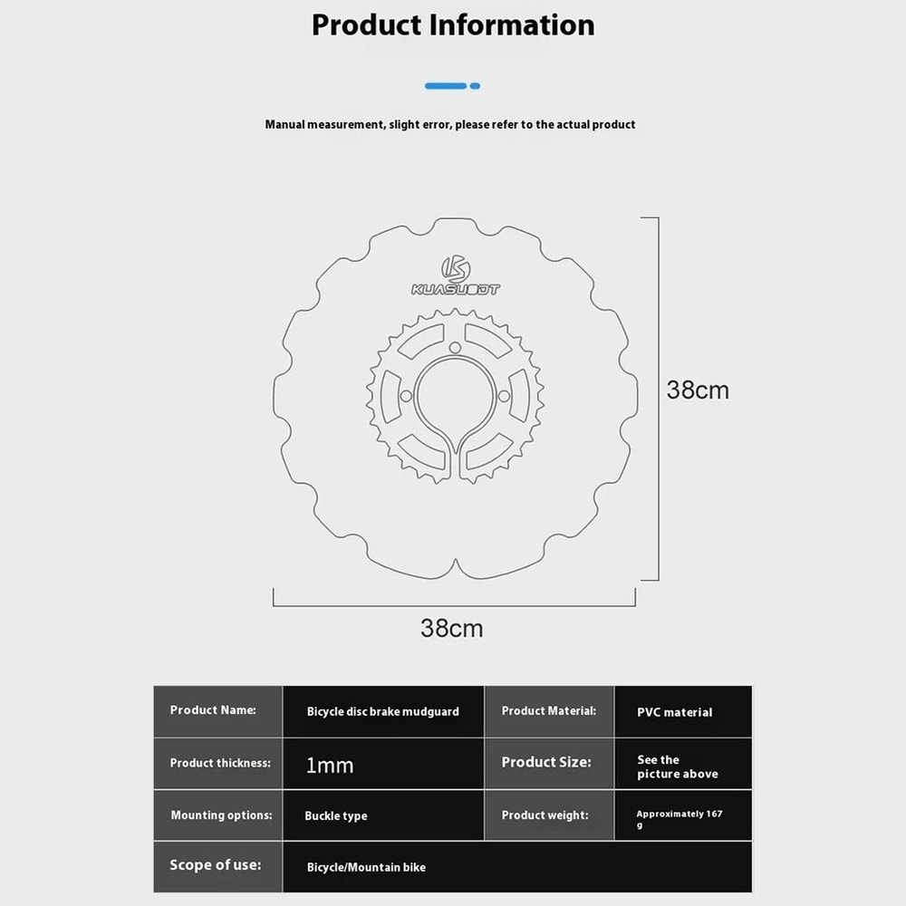 Universal Bicycle Disc Brake Protection Cover For Cleaning And Maintenance 5