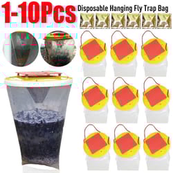 disposable hanging fly trap bags for outdoor insect control