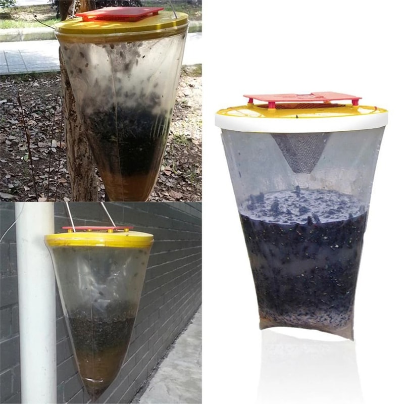 Disposable Hanging Fly Trap Bags For Outdoor Insect Control 2