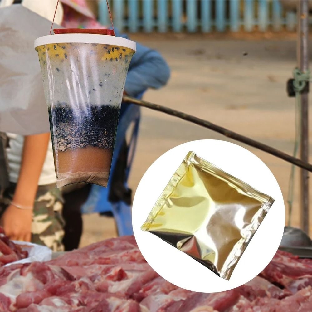 Disposable Hanging Fly Trap Bags For Outdoor Insect Control 4
