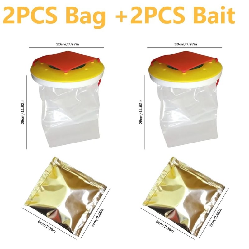 Disposable Hanging Fly Trap Bags For Outdoor Insect Control 23