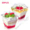 203oz Clear Plastic Dessert Cups With Lids And Spoons For Serving And Entertaining 0