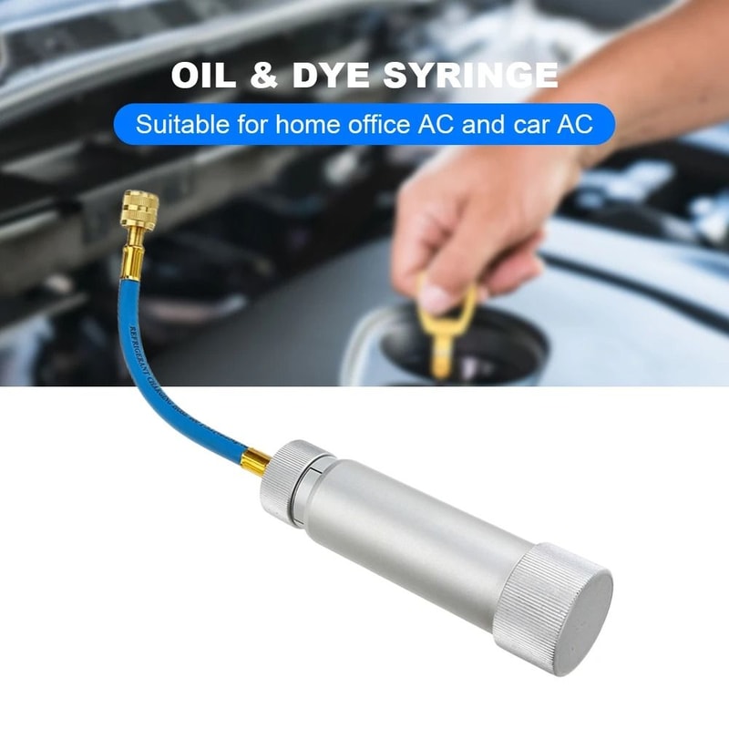 Vehicle Oil And Refrigerant Injection Tool With Filler Tube Adapter 5