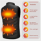 Rechargeable heating vest for outdoor activities