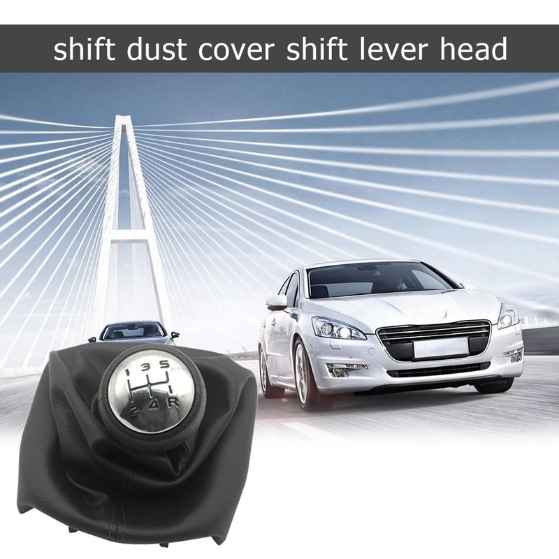 Universal 5 Speed Gear Shift Knob With Durable Plastic Construction 2