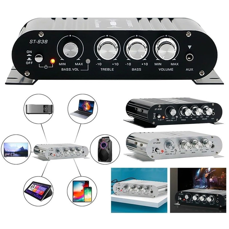 21 Channel HiFi Audio Amplifier With Adjustable Bass And Treble For Car And Home 1