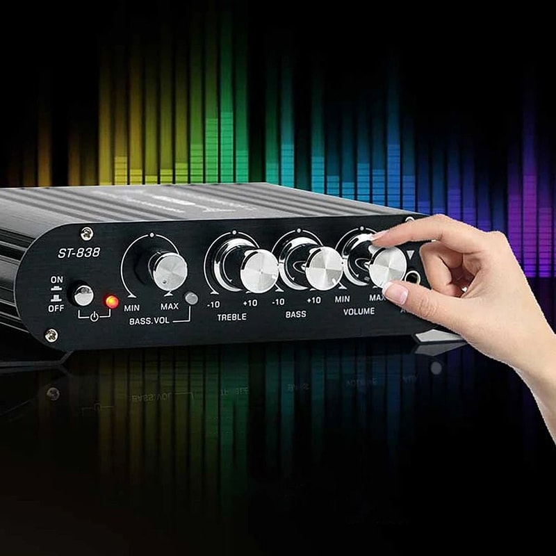 21 Channel HiFi Audio Amplifier With Adjustable Bass And Treble For Car And Home 2