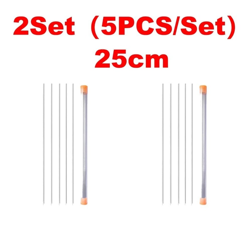 Stainless Steel Earthworm Hooking Needle Fishing Tool With Hollow Gas Design 10