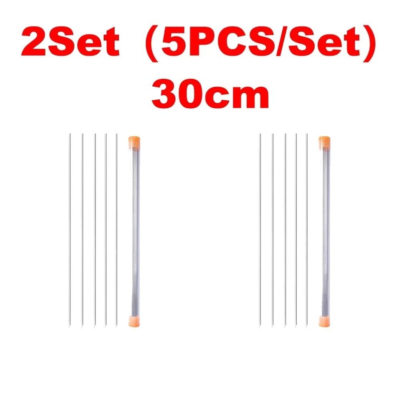 Stainless Steel Earthworm Hooking Needle Fishing Tool With Hollow Gas Design 11