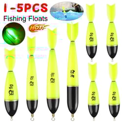 improve visibility and accuracy during night fishing with these luminous fishing bobbers designed to light up in low-lig