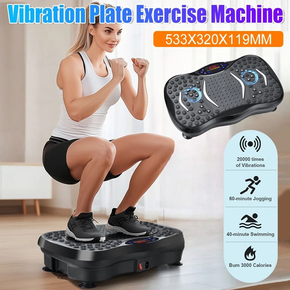 Adjustable Bluetooth Vibration Plate Exercise Machine For Full Body Workout 0