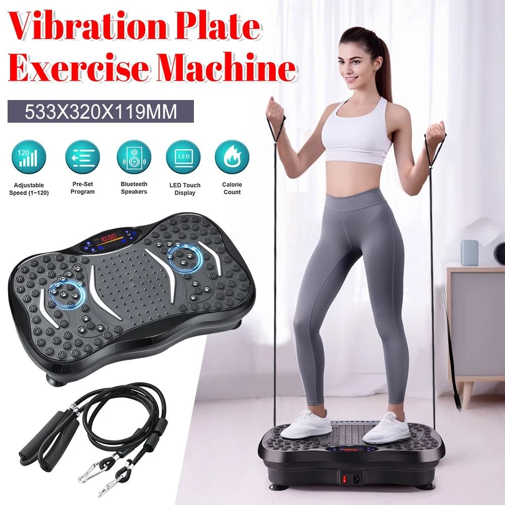 Adjustable Bluetooth Vibration Plate Exercise Machine For Full Body Workout 1