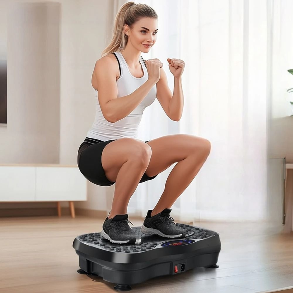 Adjustable Bluetooth Vibration Plate Exercise Machine For Full Body Workout 2