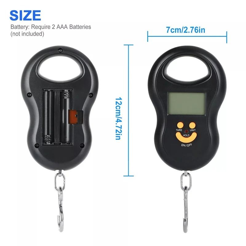 Portable 11023lb Digital Hanging Scale With LCD Display For Fishing And Luggage 3