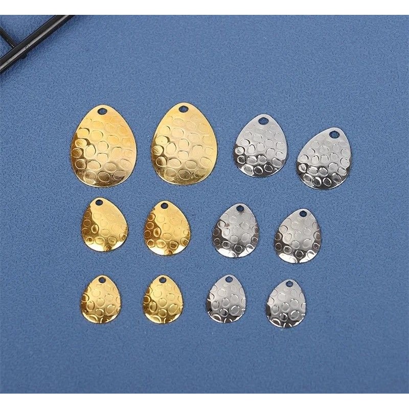 Metal Fishing Spinner Blades Set For Lure Making And Tackle Repair 1