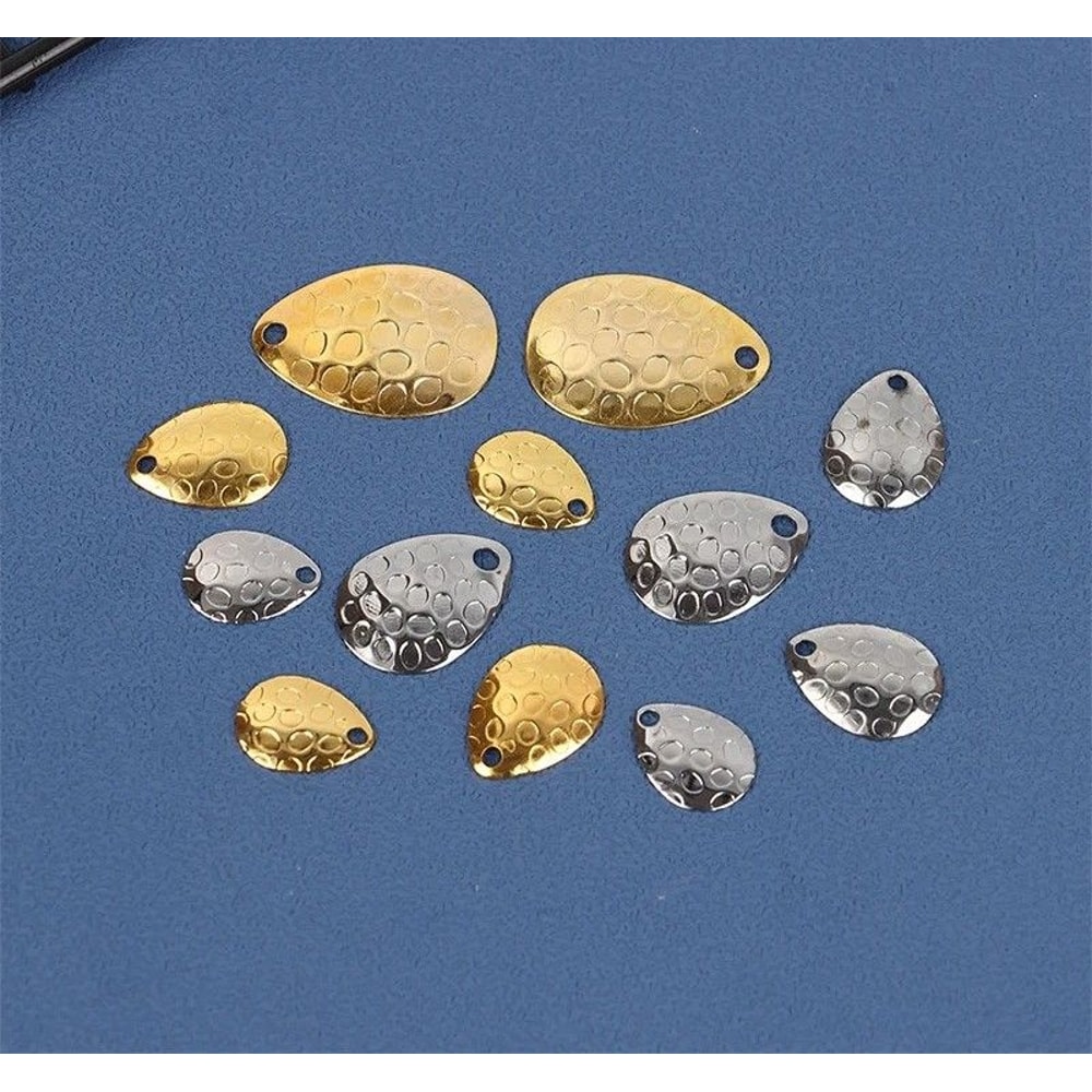 Metal Fishing Spinner Blades Set For Lure Making And Tackle Repair 2