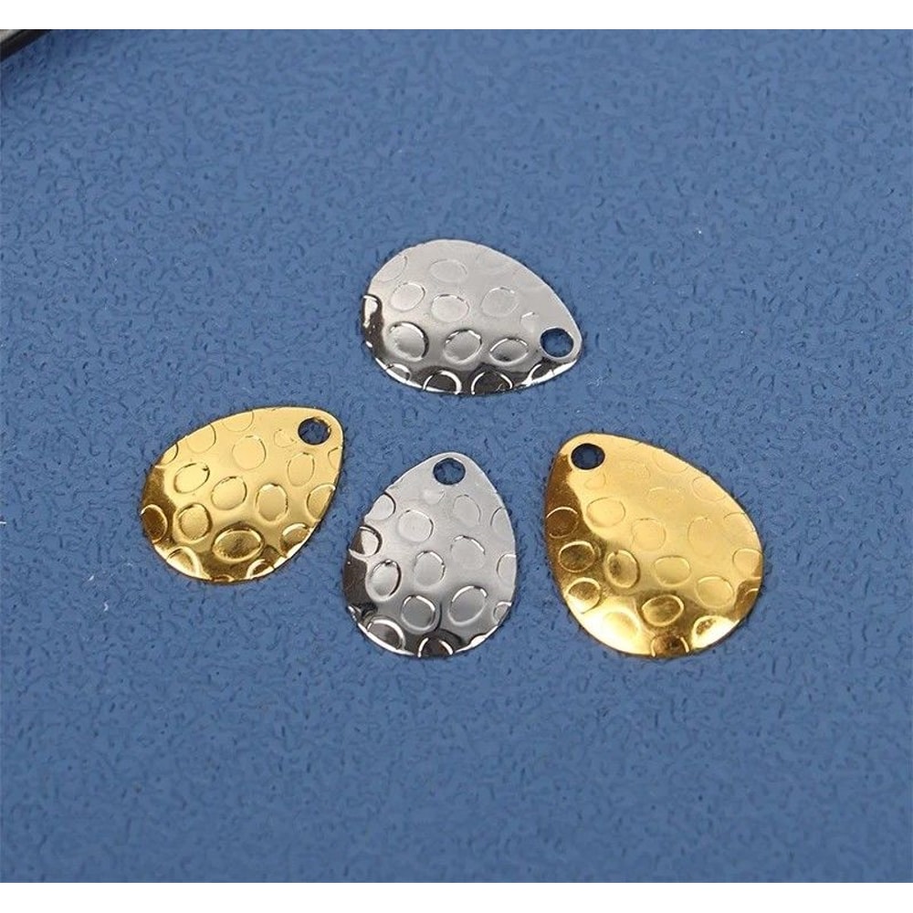 Metal Fishing Spinner Blades Set For Lure Making And Tackle Repair 4