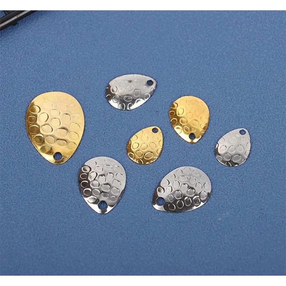 Metal Fishing Spinner Blades Set For Lure Making And Tackle Repair 5