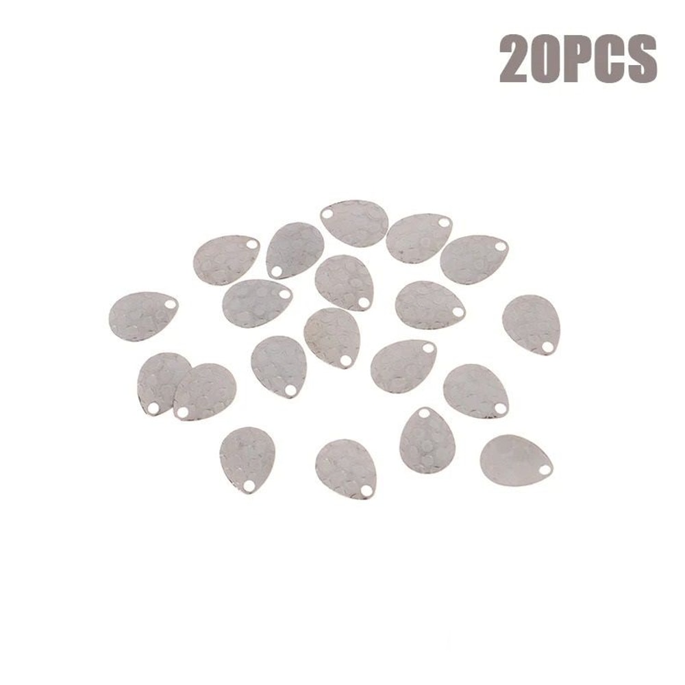 Metal Fishing Spinner Blades Set For Lure Making And Tackle Repair 6