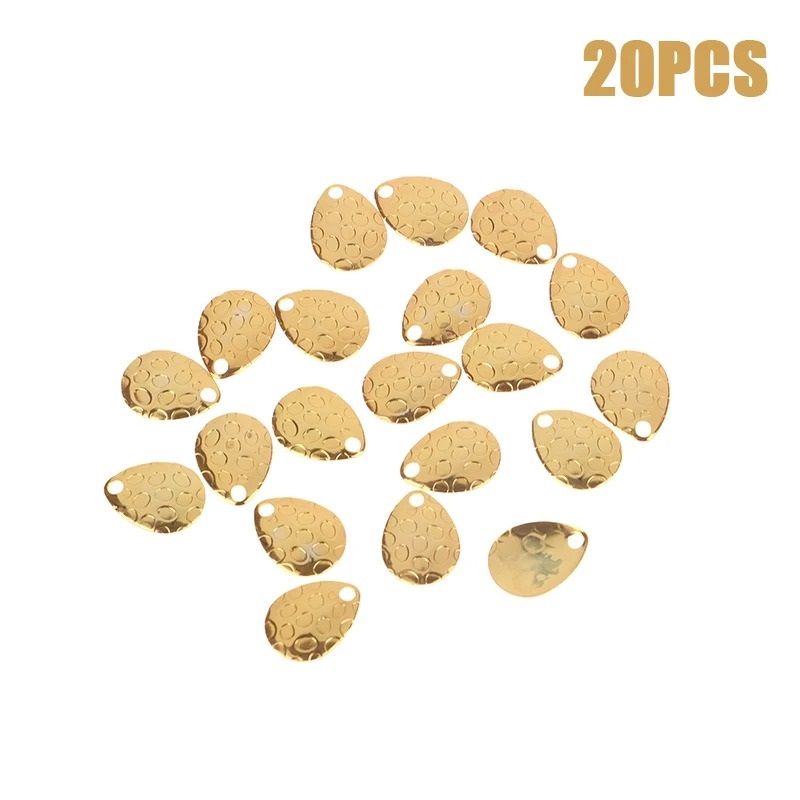 Metal Fishing Spinner Blades Set For Lure Making And Tackle Repair 8