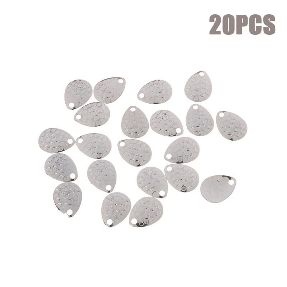 Metal Fishing Spinner Blades Set For Lure Making And Tackle Repair 10