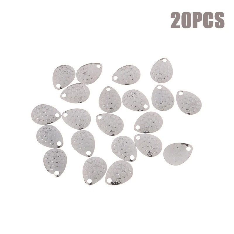 Metal Fishing Spinner Blades Set For Lure Making And Tackle Repair 10