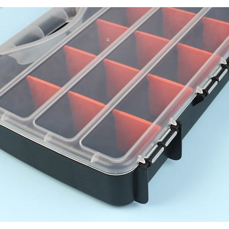 Portable Plastic Tool Parts Organizer Box With Adjustable Storage 3