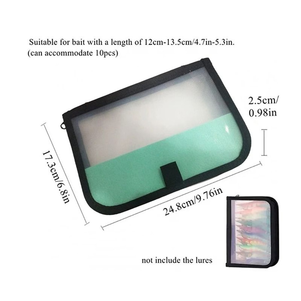 Portable Clear Fishing Lure And Hook Storage Bag With Double Zipper 5