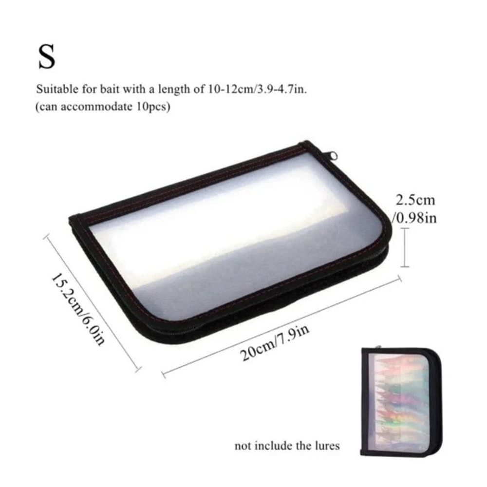 Portable Clear Fishing Lure And Hook Storage Bag With Double Zipper 6