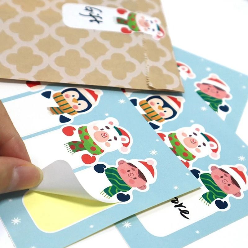 Christmas Gift Sealing Stickers Set For Holiday Packaging And Decoration 2