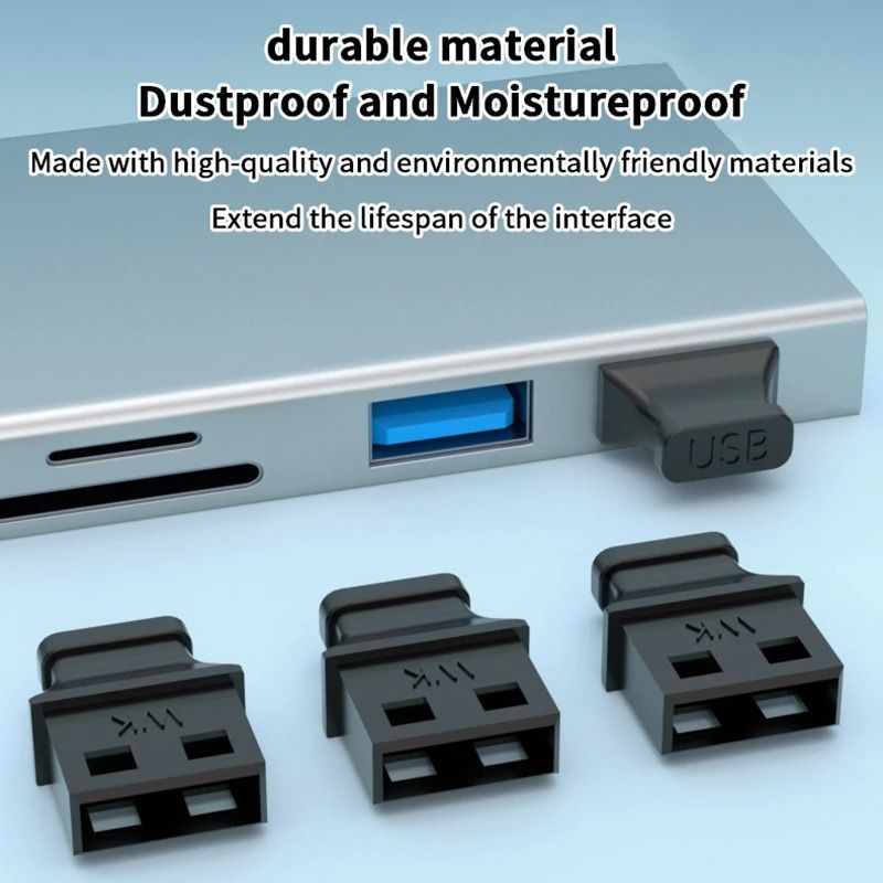 USB Port Dust Plug Covers For Laptop And Computer Protection 0