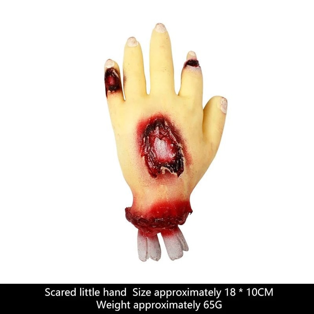 Fake Severed Zombie Hand Prop For Halloween Decoration And Haunted Displays 12