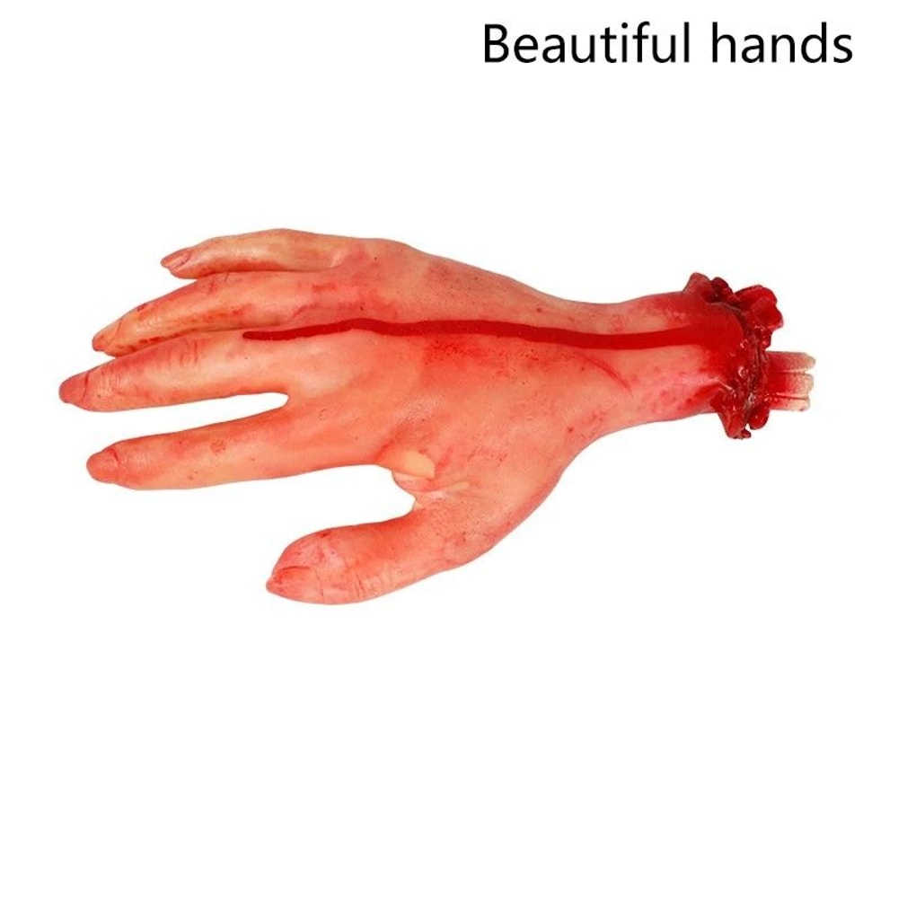 Fake Severed Zombie Hand Prop For Halloween Decoration And Haunted Displays 3