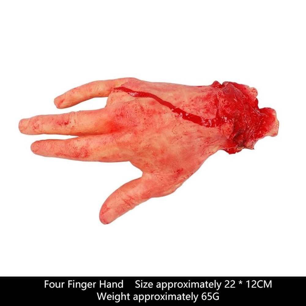Fake Severed Zombie Hand Prop For Halloween Decoration And Haunted Displays 8