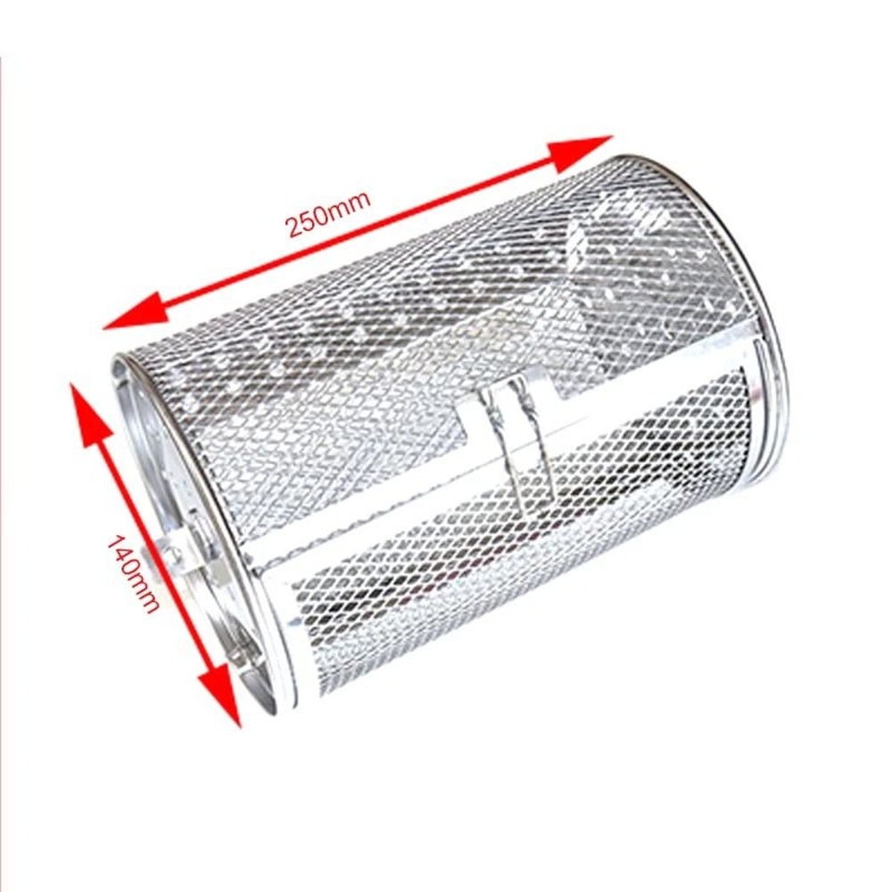 Stainless Steel Rotisserie Grill Basket Drum For Oven And Air Fryer Cooking 9