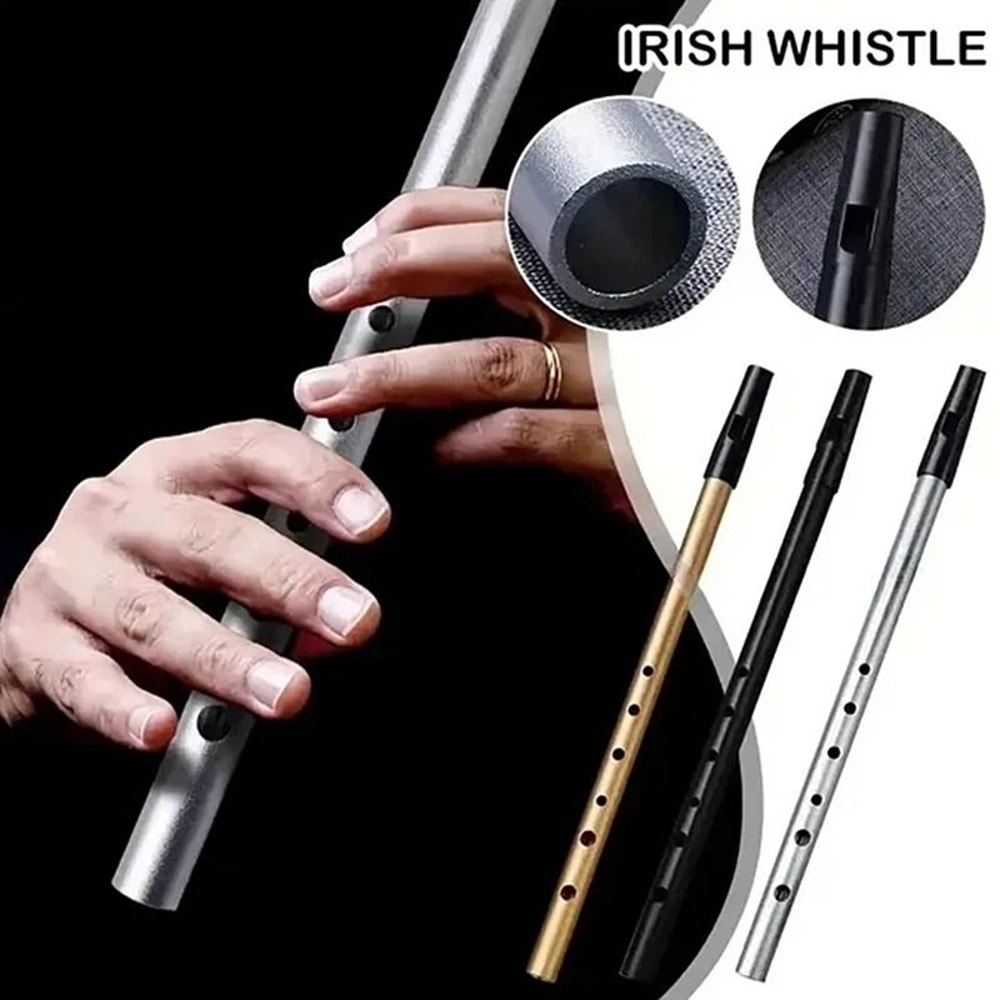 Copper Alloy Penny Whistle With Six Holes For Traditional Music 0