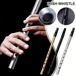copper alloy penny whistle with six holes for traditional music