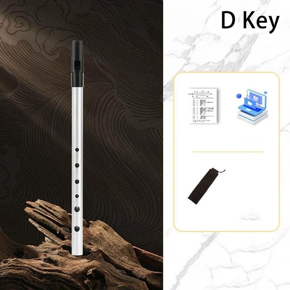 Copper Alloy Penny Whistle With Six Holes For Traditional Music 8