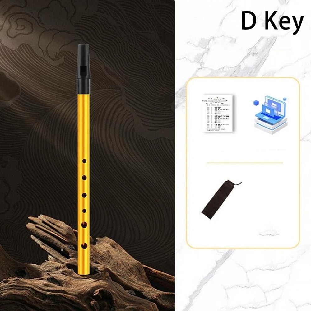 Copper Alloy Penny Whistle With Six Holes For Traditional Music 11